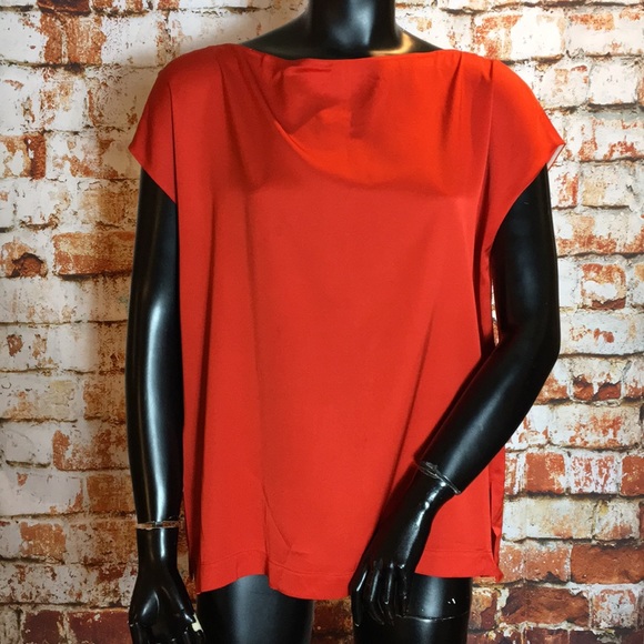 Vince Tops - Vince. Red Silk and Spandex Blouse